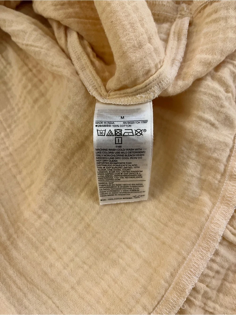 Gap Gauzy Cotton Tiered Maxi Skirt, Butter Yellow, Size Medium